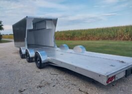 32ft V Nose Box Open Trailer