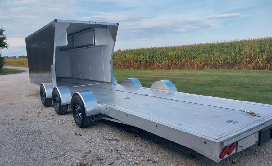 32ft V Nose Box Open Trailer