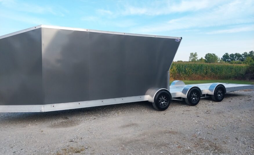 32ft V Nose Box Open Trailer