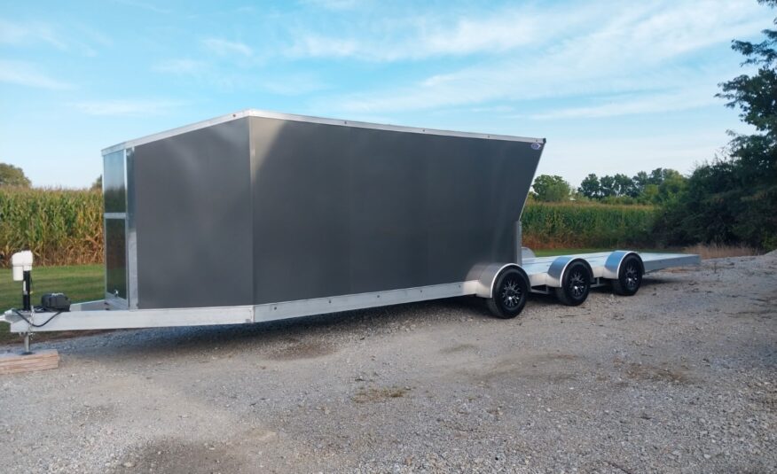 32ft V Nose Box Open Trailer