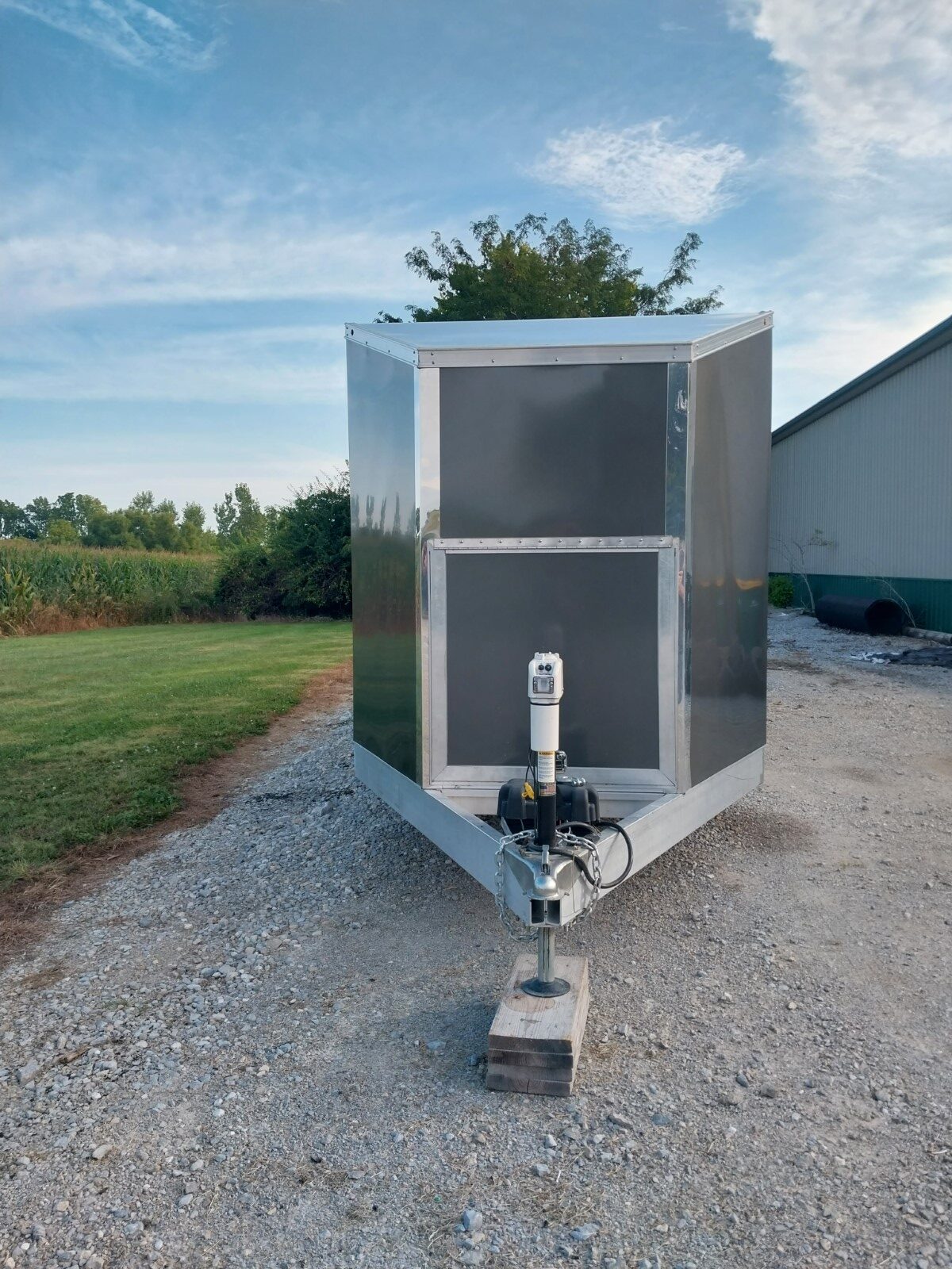 32ft V Nose Box Open Trailer