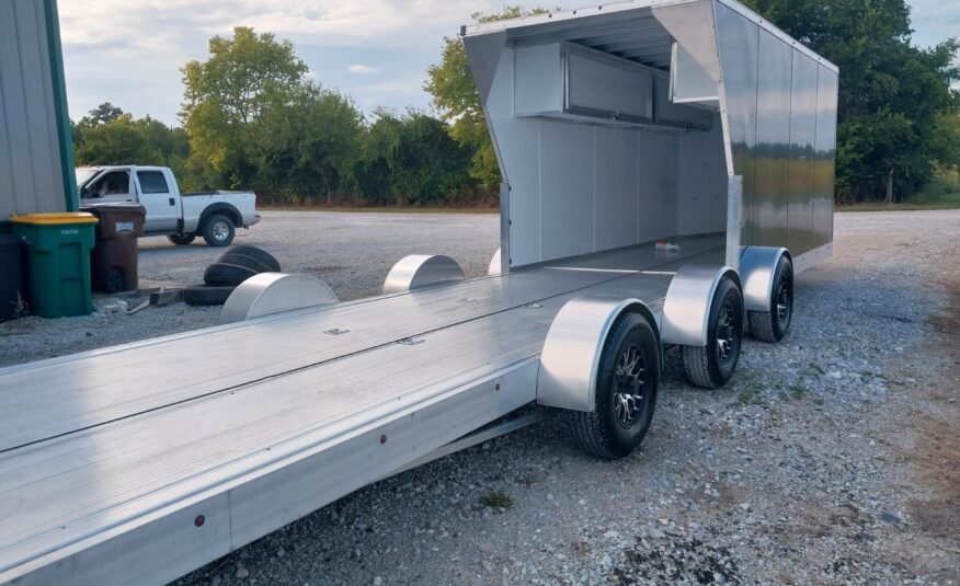 32ft V Nose Box Open Trailer