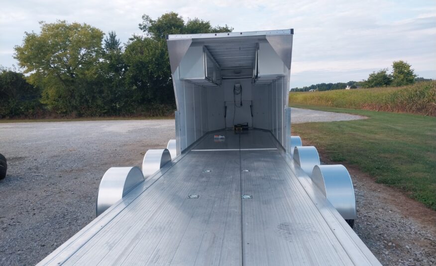 32ft V Nose Box Open Trailer