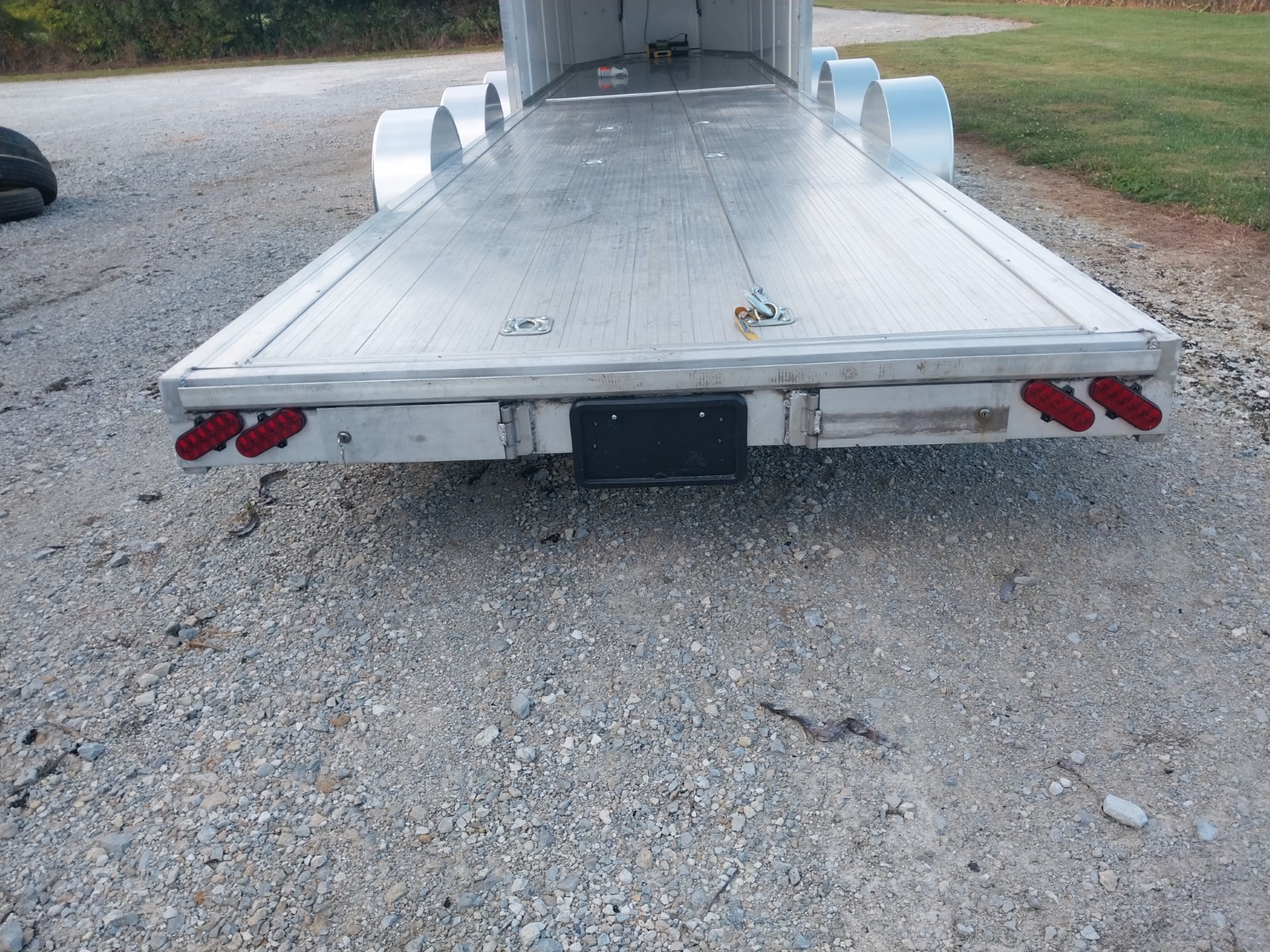 32ft V Nose Box Open Trailer